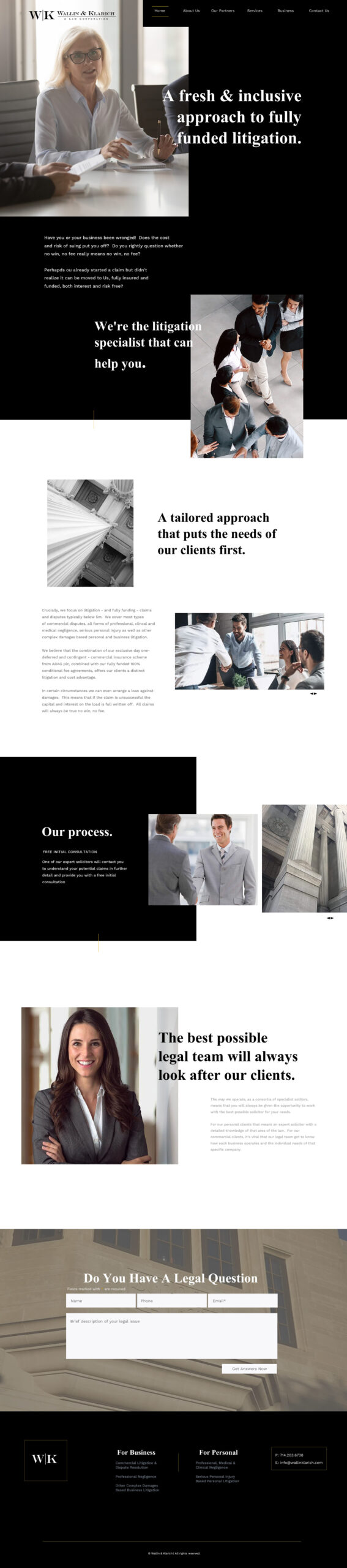 Law firm site design